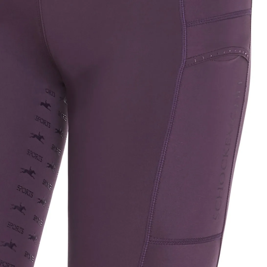 Schockemohle Air Pocket Riding Tights Mauve