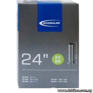 Schwalbe 24 X 0.75 - 1.125 Presta | Schrader 26/27.5 X 0.75 - 1.0 Inner Tube for Wheel Chair SV9A AV9A SV12B AV12B