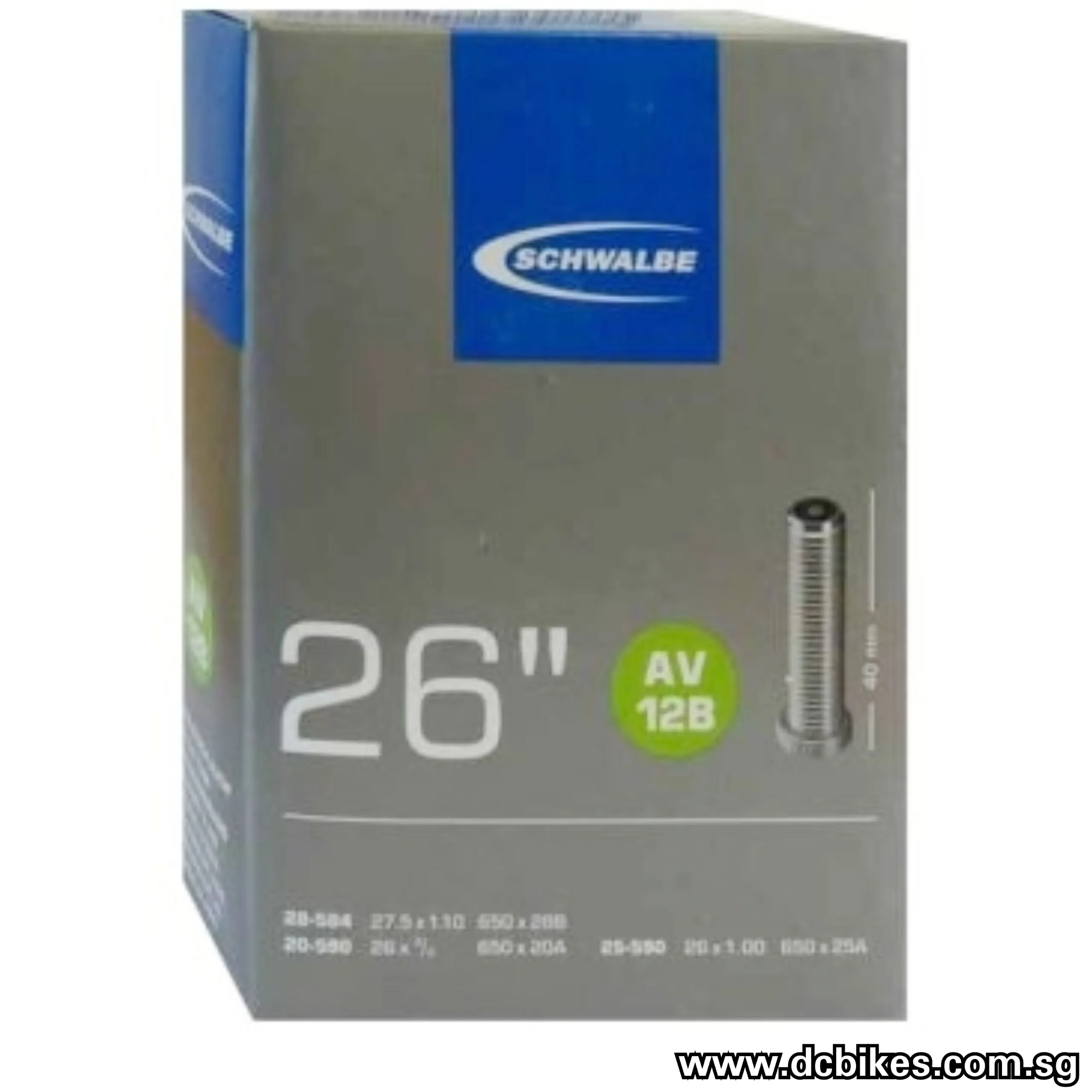 Schwalbe 24 X 0.75 - 1.125 Presta | Schrader 26/27.5 X 0.75 - 1.0 Inner Tube for Wheel Chair SV9A AV9A SV12B AV12B