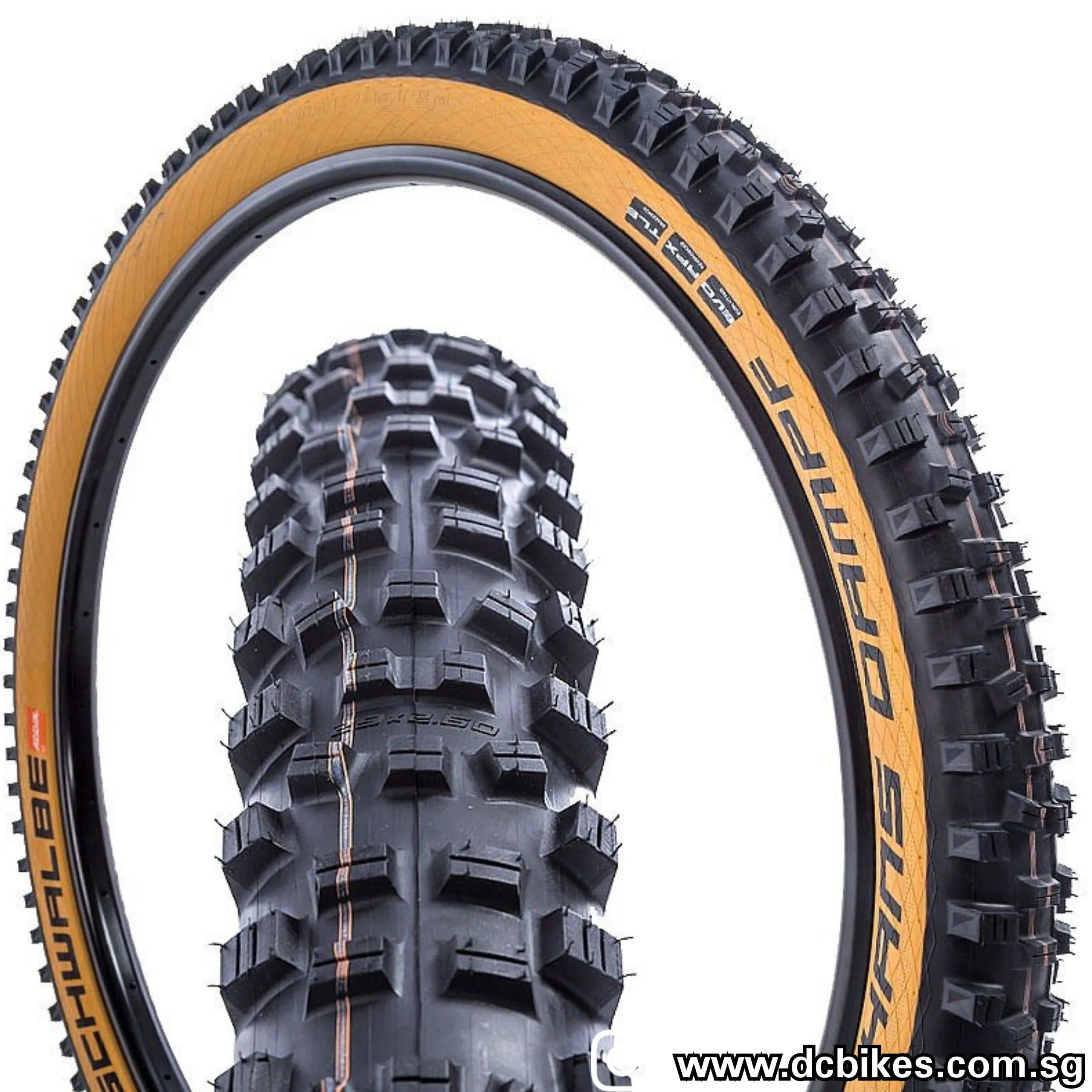 Schwalbe 27.5 | 29 X 2.6 Hans Dampf Skinwall Evo Super Trail Boost 148 Tubeless Folding Tyre (1 Tire)