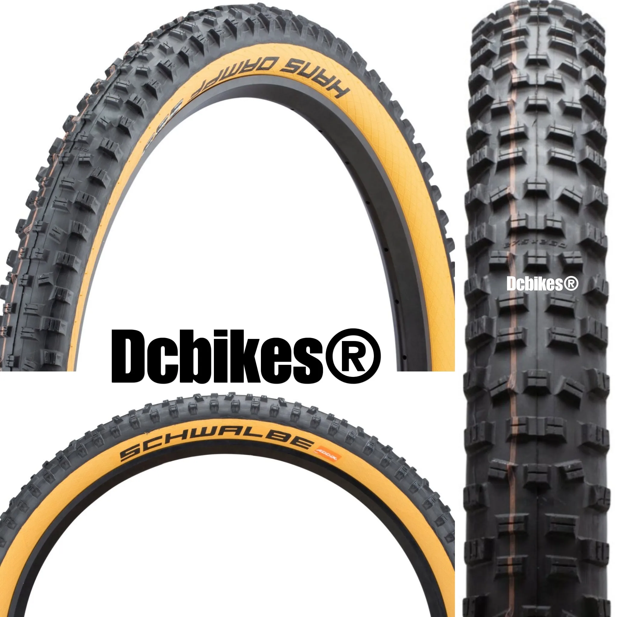 Schwalbe 27.5 | 29 X 2.6 Hans Dampf Skinwall Evo Super Trail Boost 148 Tubeless Folding Tyre (1 Tire)
