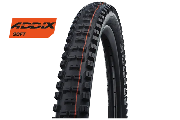 Schwalbe Tyre Big Betty 27.5 x 2.6 Evolution Folding Addix Soft (orange) TL-Easy SuperTrail HS608