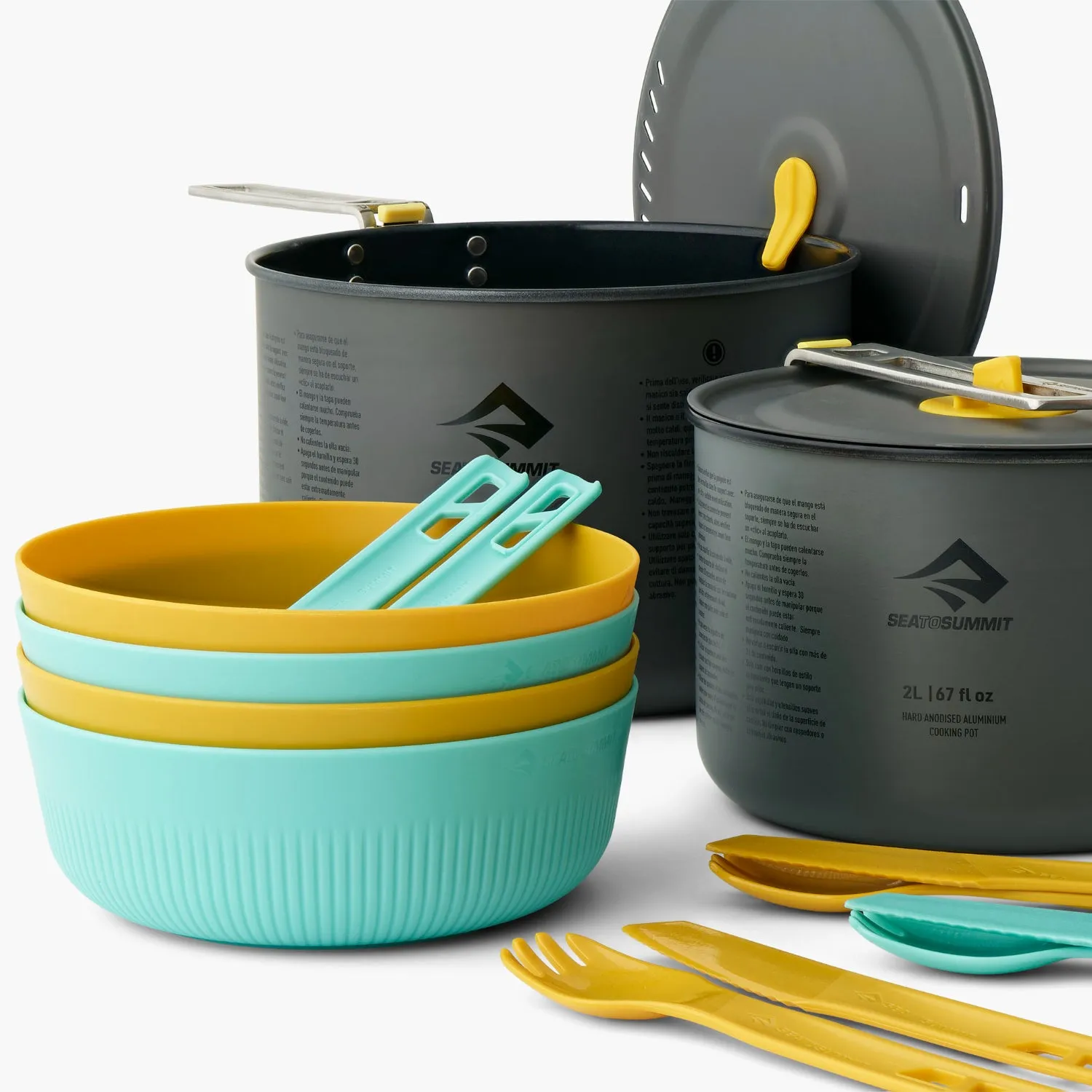 Sea to Summit Frontier Ultralight Two Pot Cook Set (4 Person, 14 Piece)