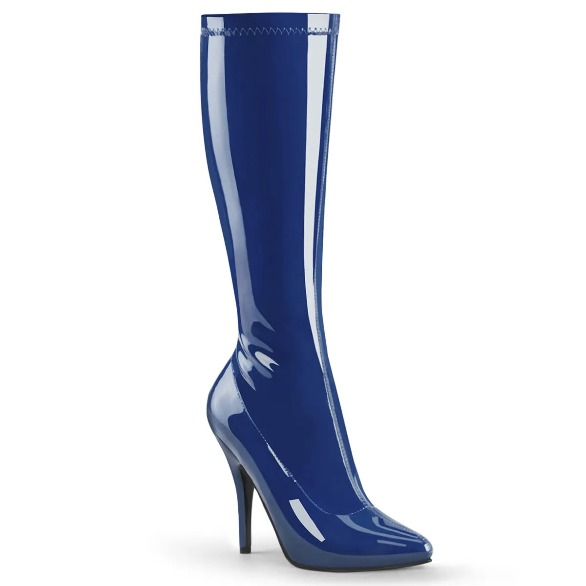 SEDUCE-2000  Navy Blue Stretch Patent