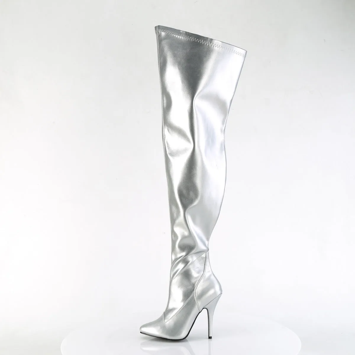 SEDUCE-3000WC  Silver Stretch Metallic Pu