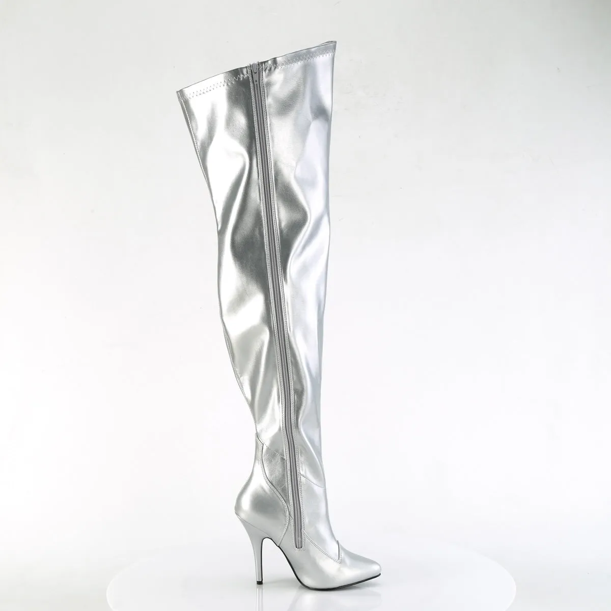 SEDUCE-3000WC  Silver Stretch Metallic Pu