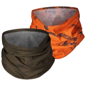 SEELAND Neck Gaiter - 2-Pack - Pine Green & InVis Orange Blaze