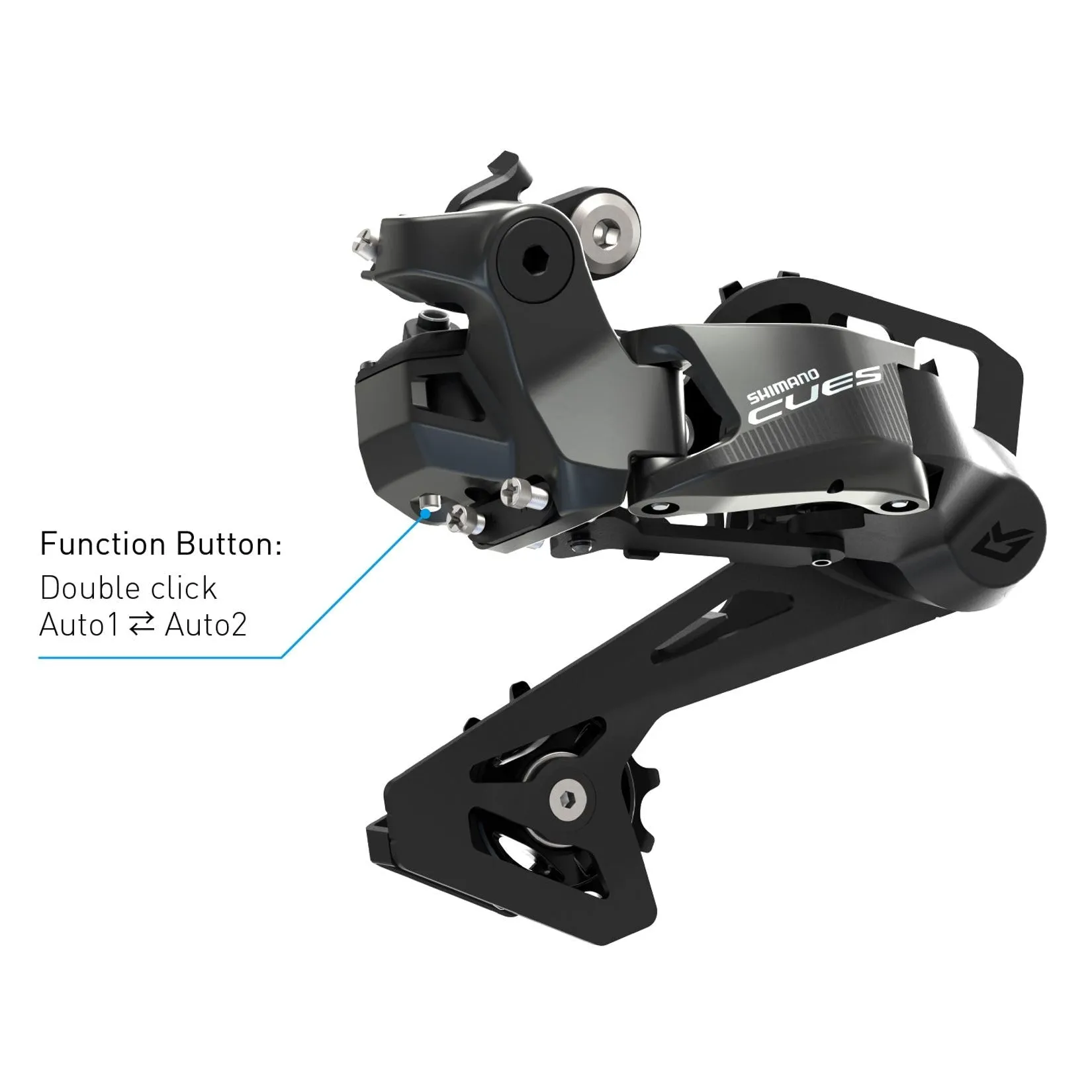 Shimano Cues Di2 RD-U6050 Shadow  10 Speed Rear Derailleur
