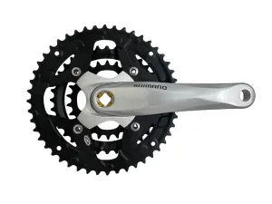 Shimano Deore FC-M443 9 Speed Chainset - 48 / 28 / 36T - 170mm Crank Arm