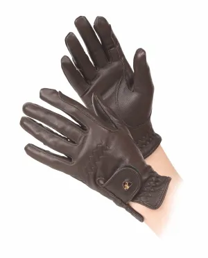 Shires Aubrion Leather Horse Riding Gloves