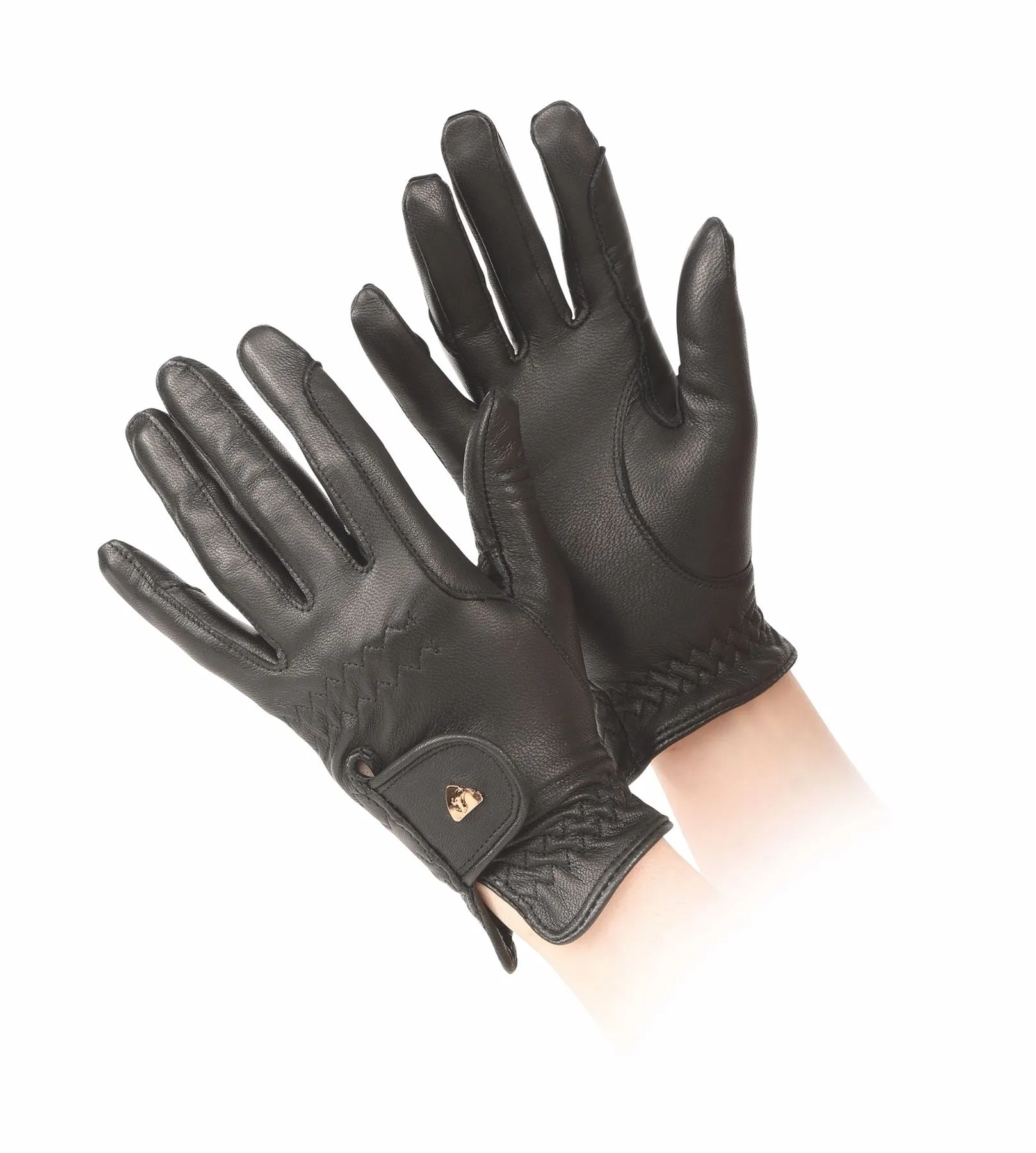 Shires Aubrion Leather Horse Riding Gloves
