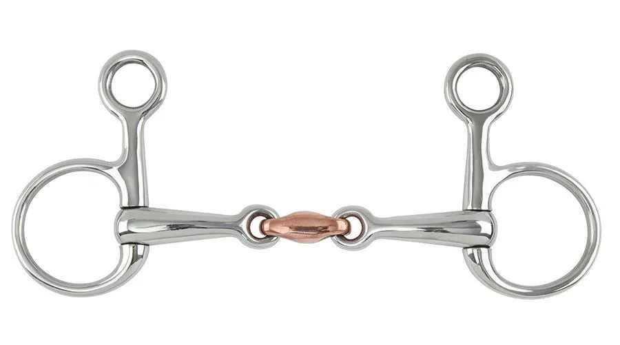 Shires Hanging Cheek  Copper Lozenge Snaffle