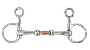 Shires Hanging Cheek  Copper Lozenge Snaffle
