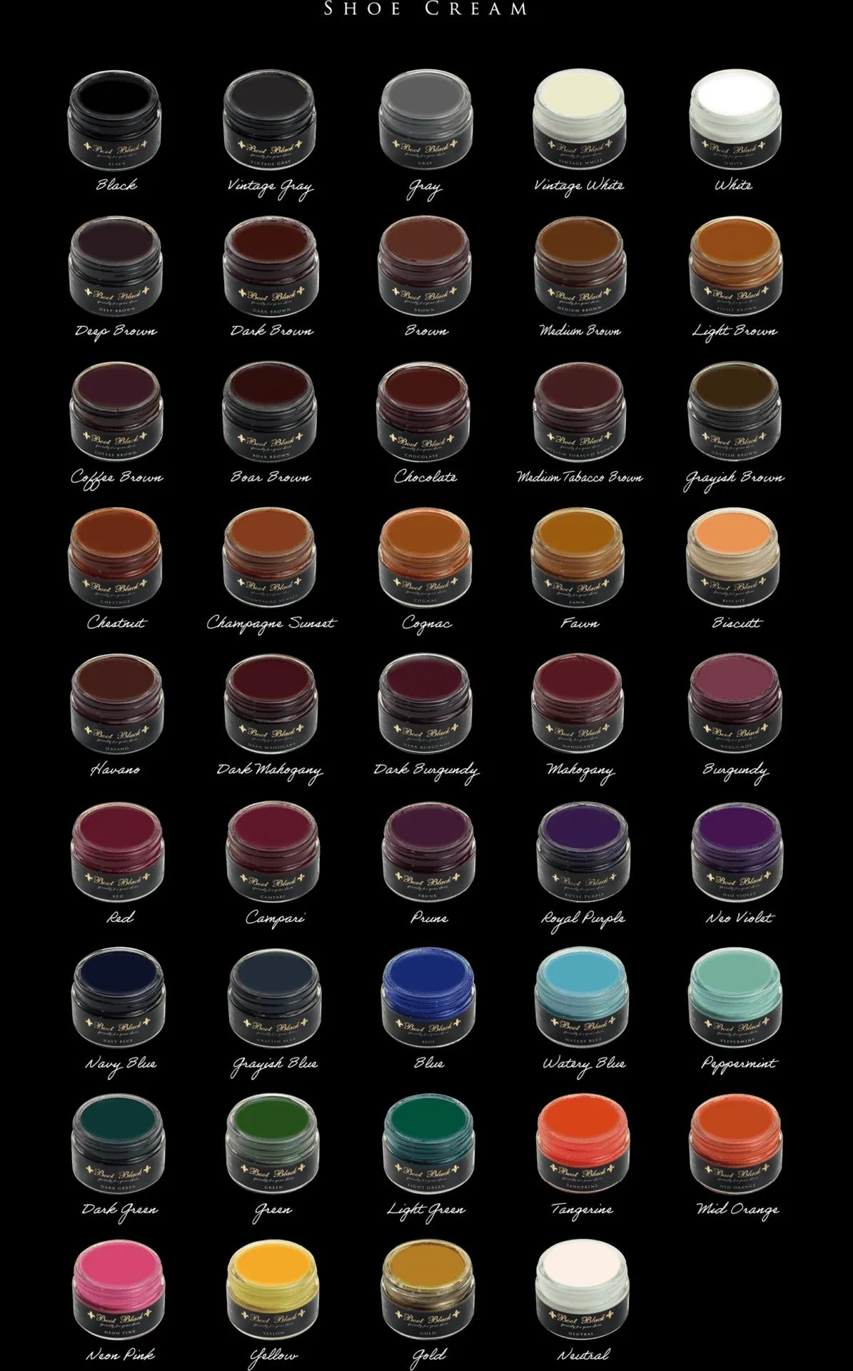 Shoe Cream - 44 Colors