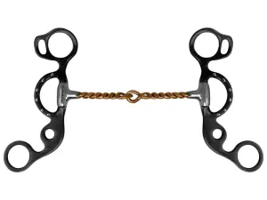 Short Shank Twisted Copper Wire Snaffle Bit