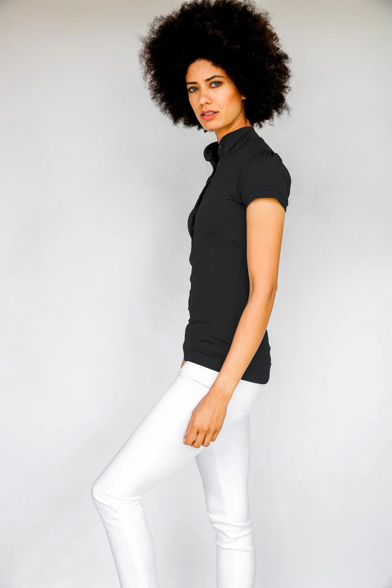 Short Sleeve Gianna Shirt - Black