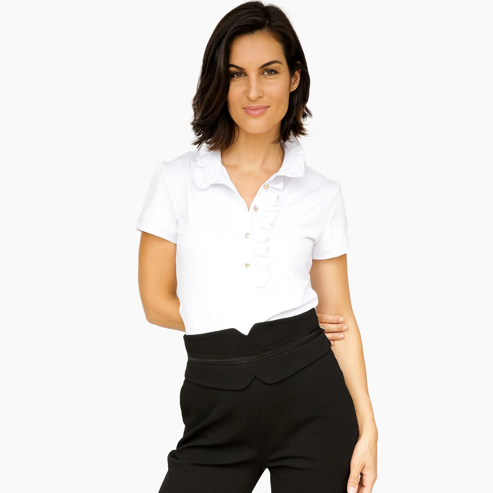 Short Sleeve Isabelle Shirt - Arctic White