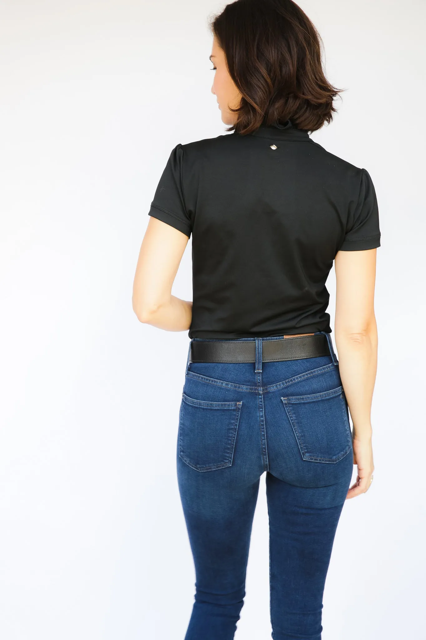 Short Sleeve Isabelle Shirt - Black