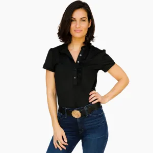 Short Sleeve Isabelle Shirt - Black