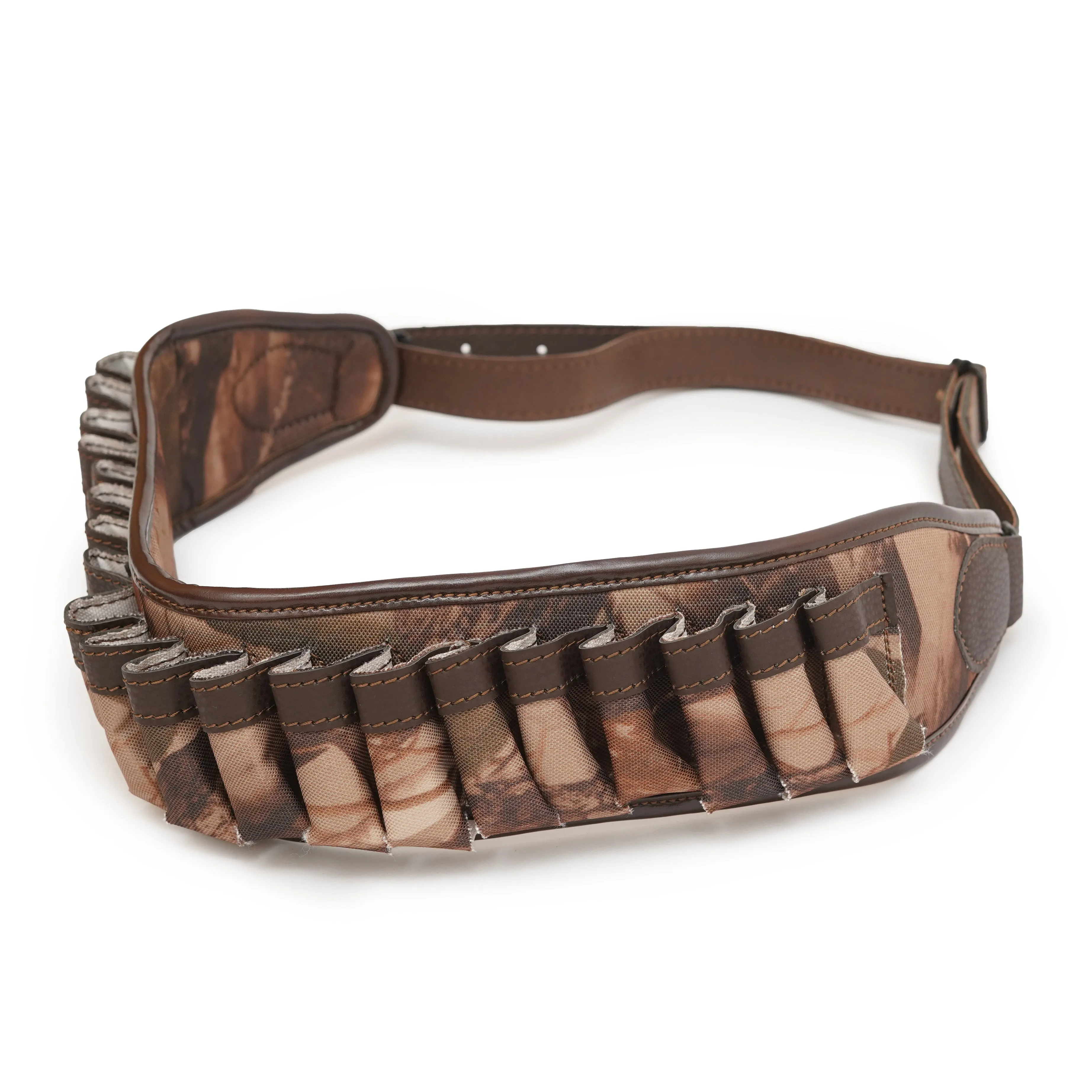 Shotgun Shell Holder: Leather and Canvas Hunting Cartridge Belt
