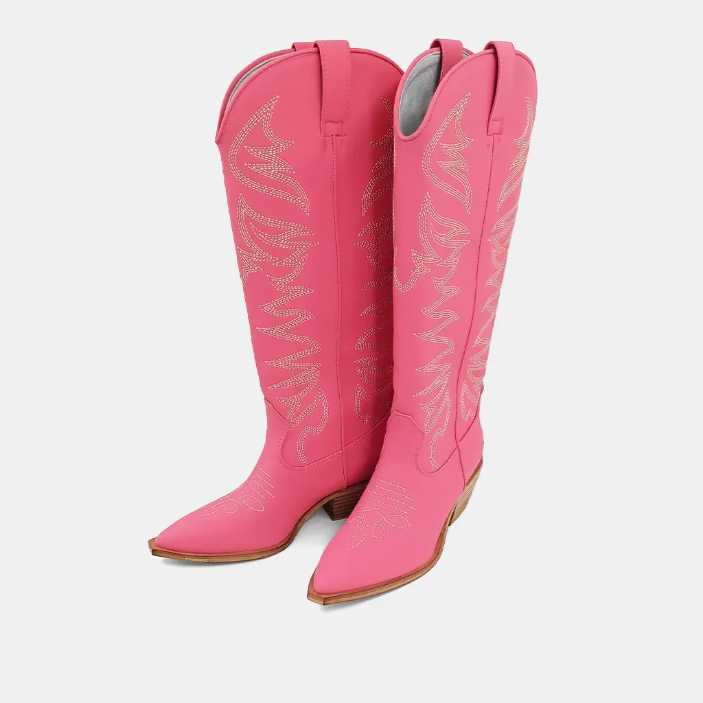 Shushop Zerena Coral Cowboy Boots