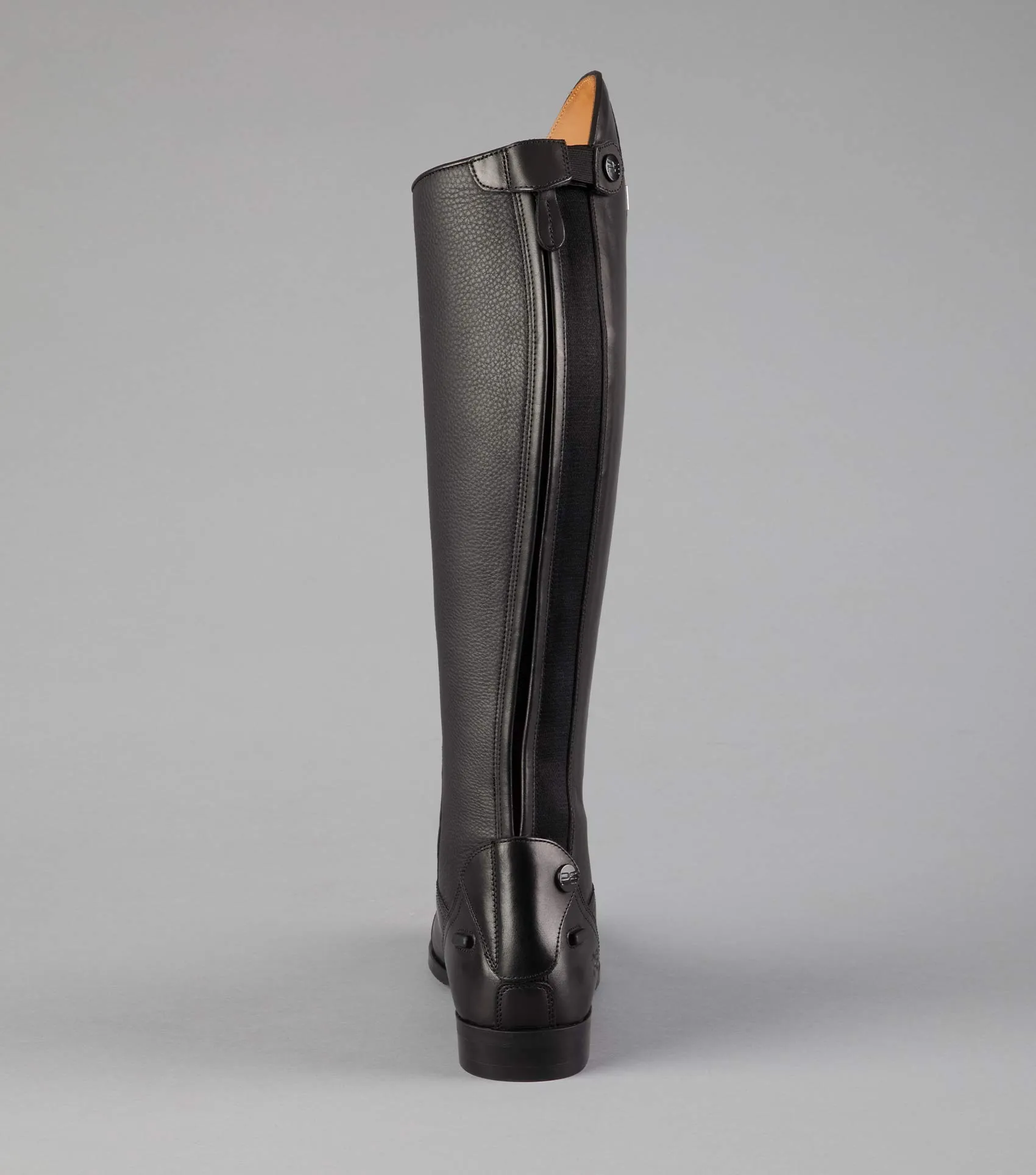 Silentio Mens Tall Leather Field Boot Black (Regular Calf)