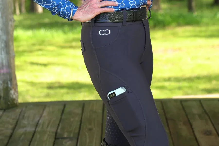 Slate Grey Breeches 4 Way Stretch Ladies