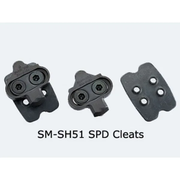 SM-SH51 SPD Cleat Set - Single Release w/New Cleat Nut