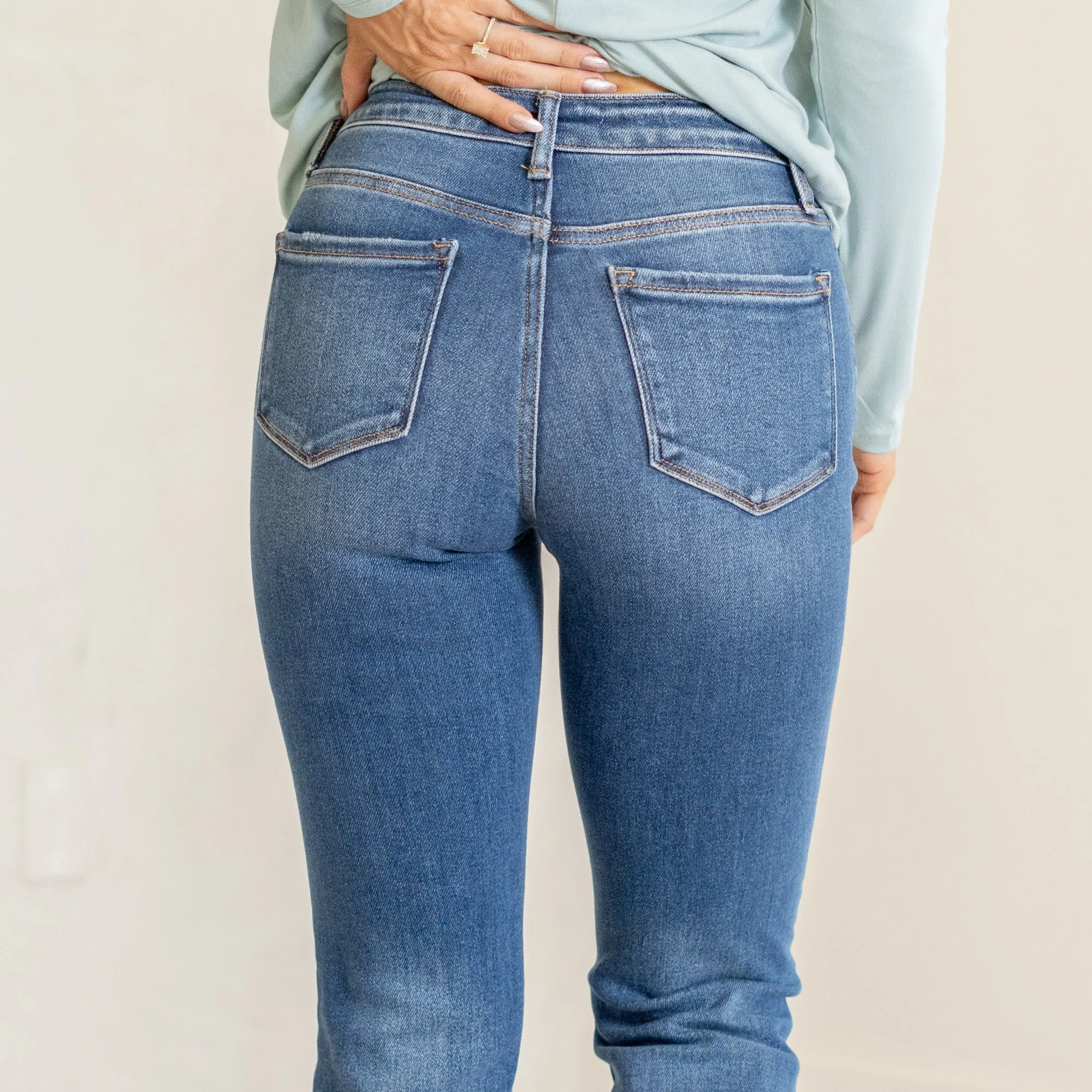 Snowdrop High Rise Trouser Hem Boot Cut