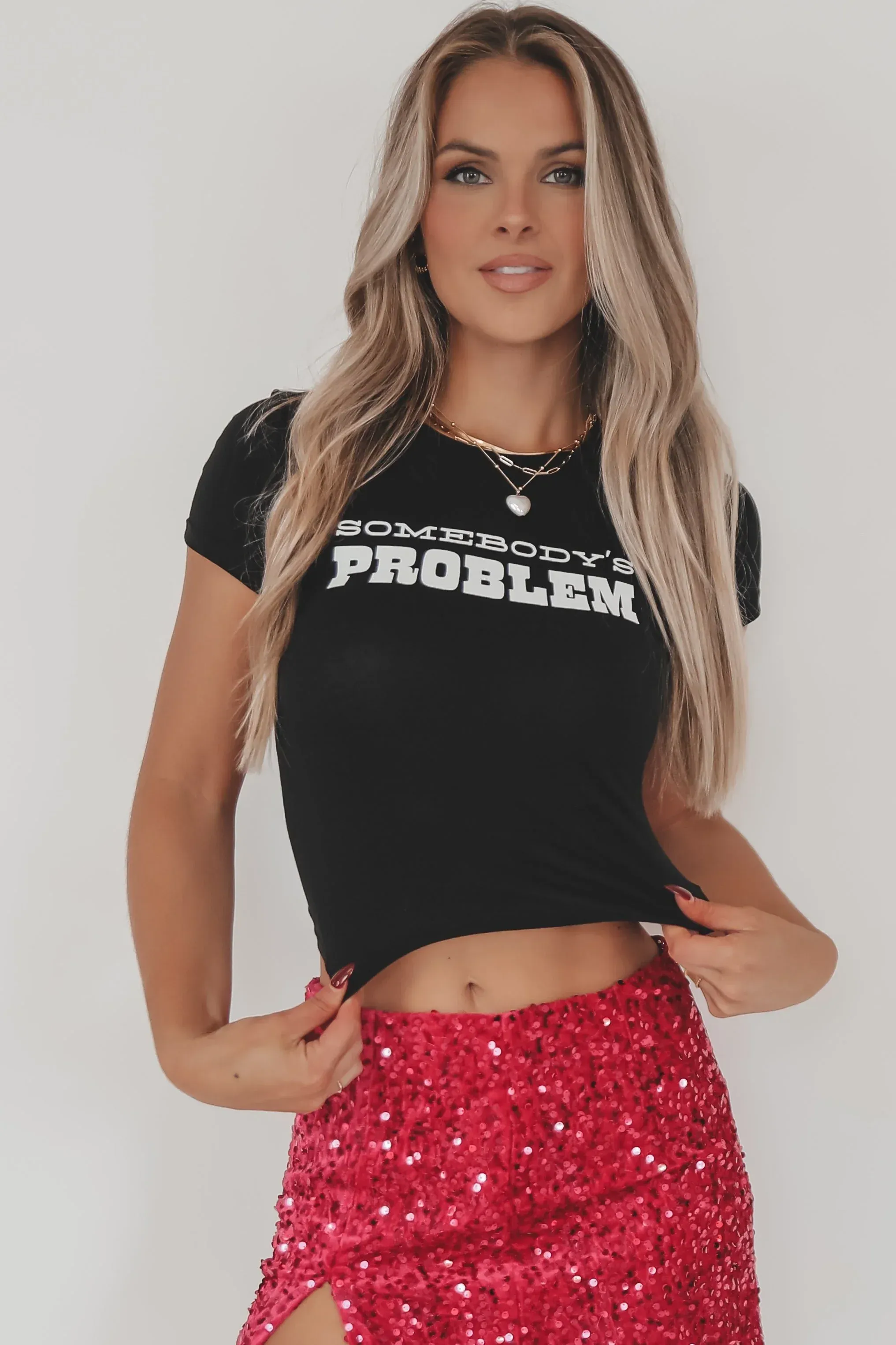 Somebody’s Problem Babydoll Tee