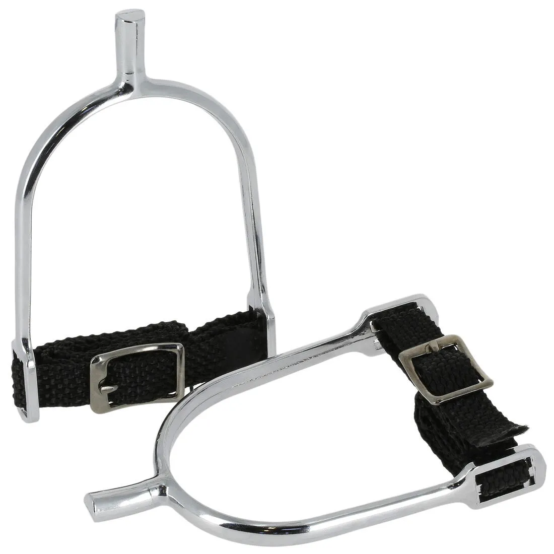 Square Tip Horse Riding Spurs   Straps - 20 mm