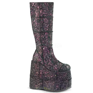STACK-301G  Black Multi Glitter