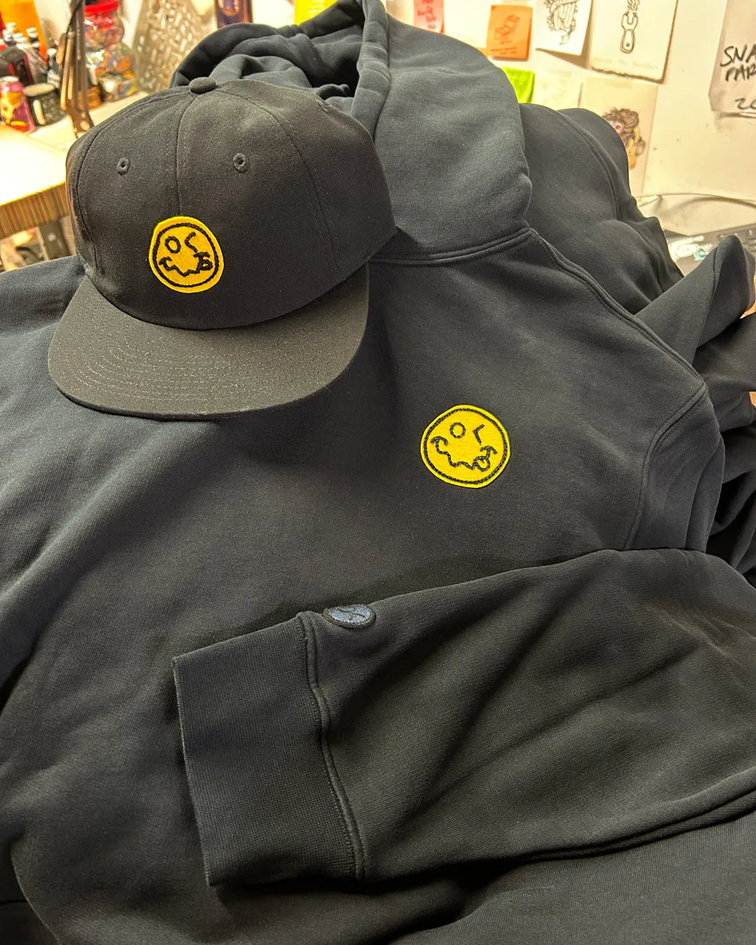 Stoned Smiley Camp Hat