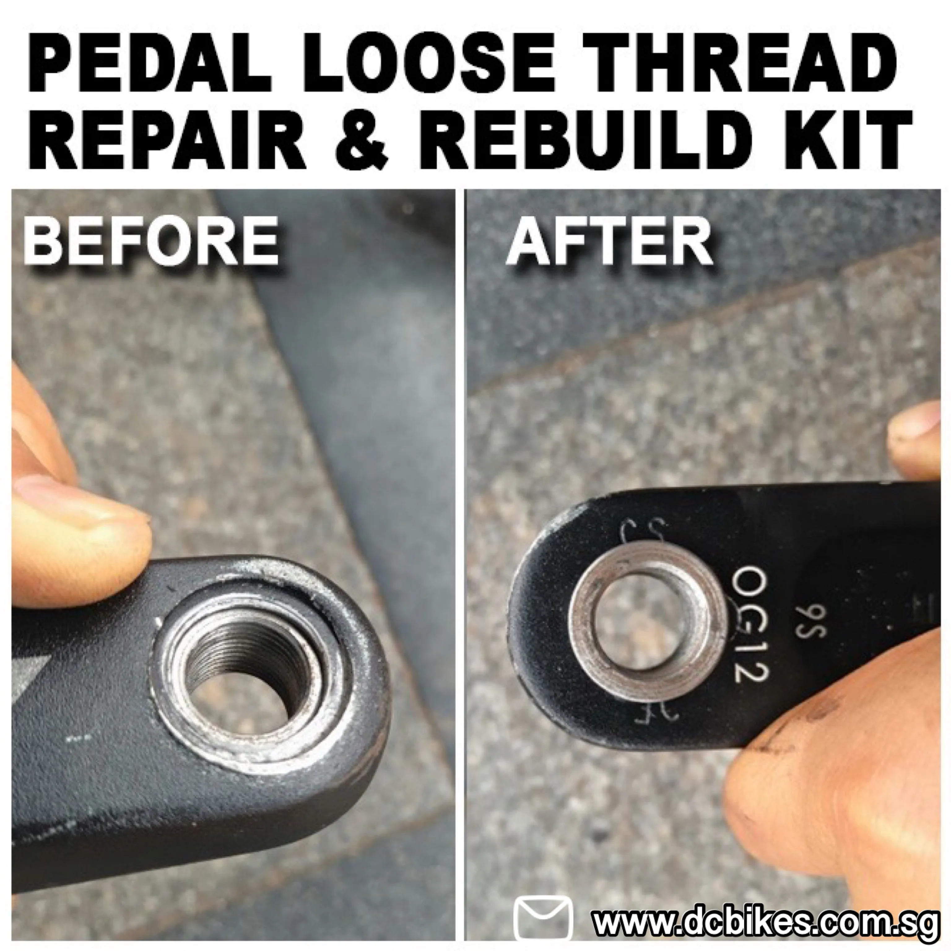 Stripped Crank Arm Pedal Loose Thread Tapping | Rethread Bolts Repair Tools