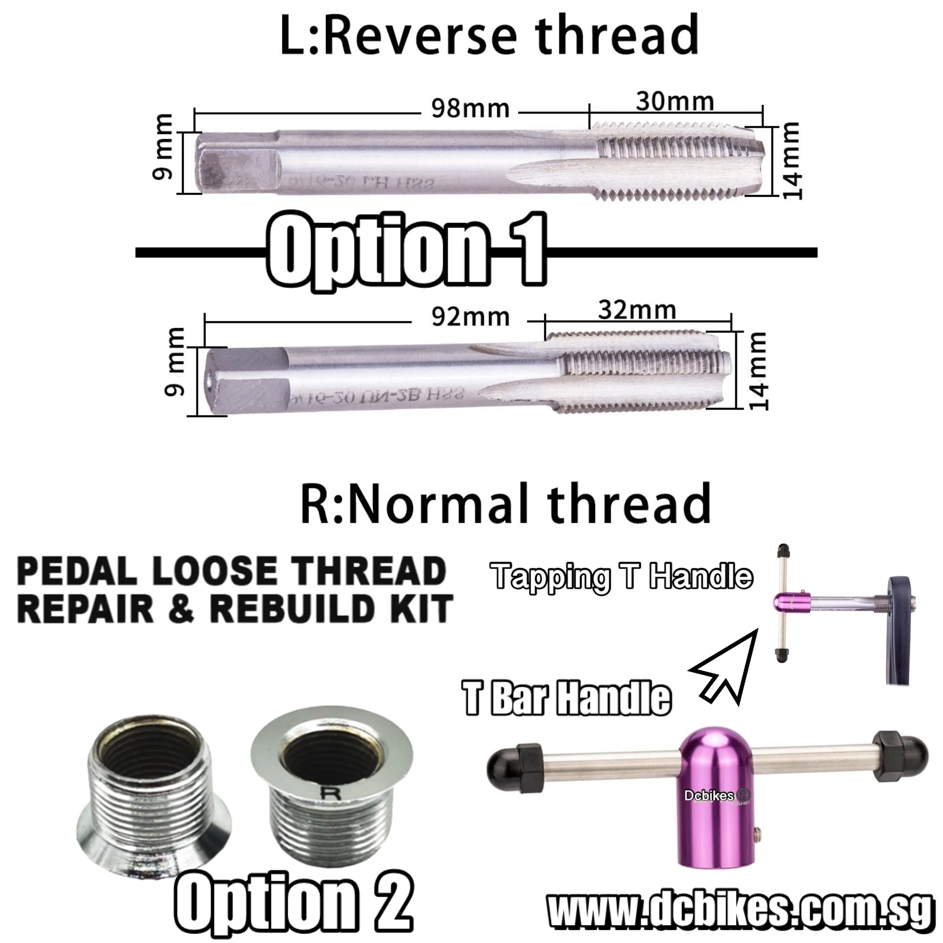 Stripped Crank Arm Pedal Loose Thread Tapping | Rethread Bolts Repair Tools