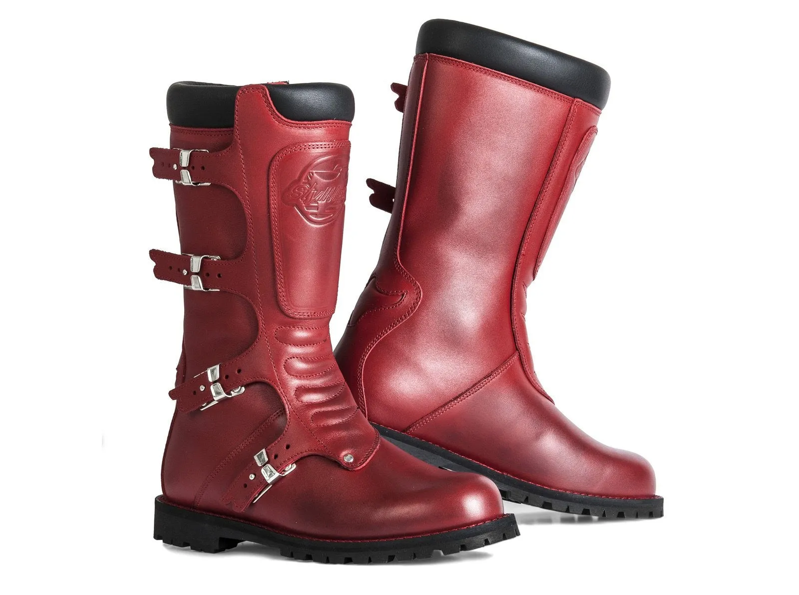 Stylmartin Continental Red Motorcycle Riding Boots