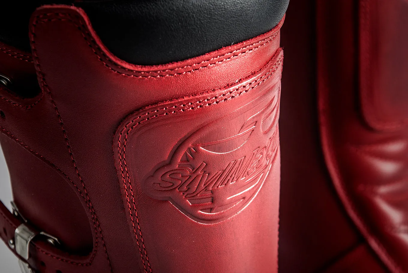 Stylmartin Continental Red Motorcycle Riding Boots