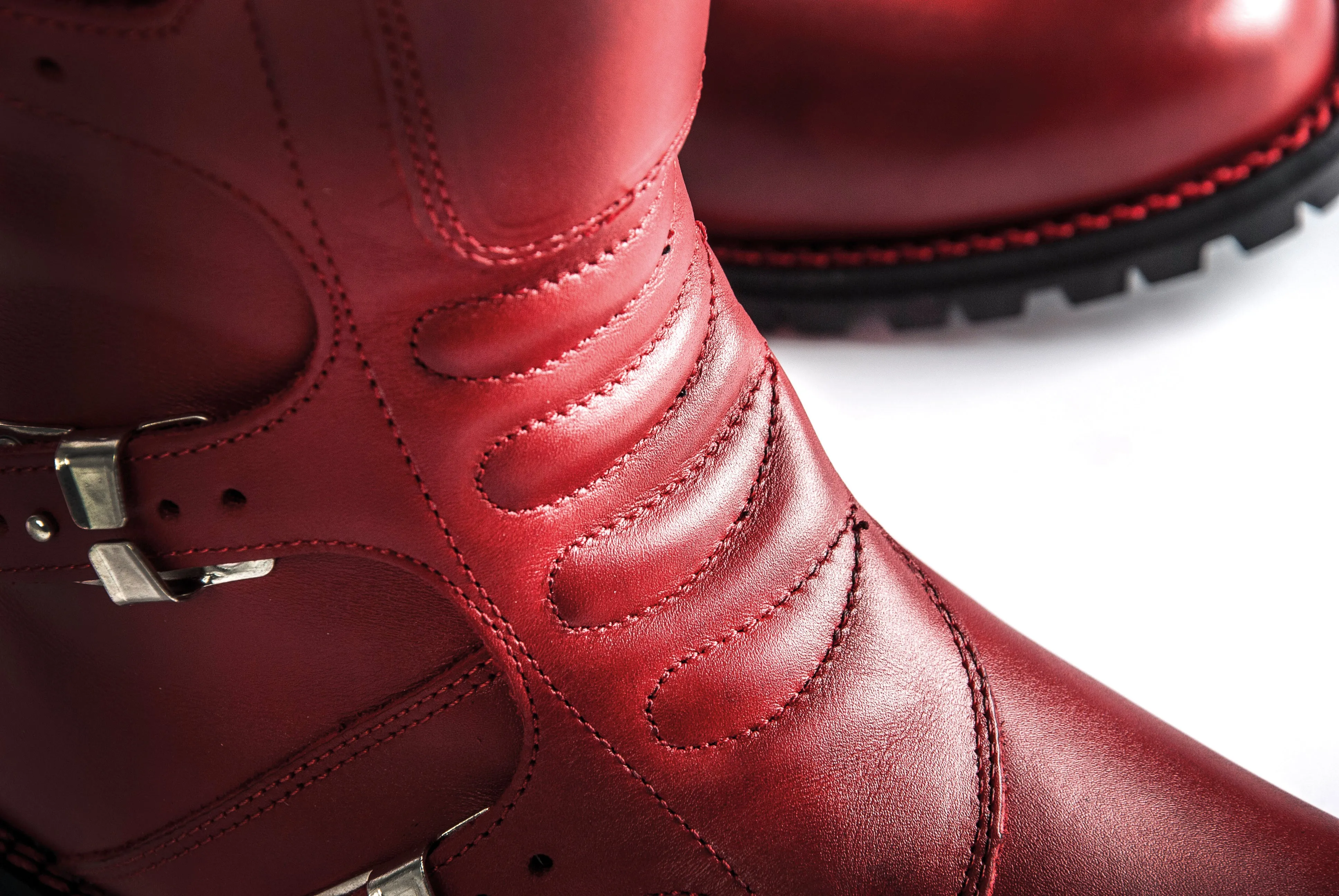 Stylmartin Continental Red Motorcycle Riding Boots