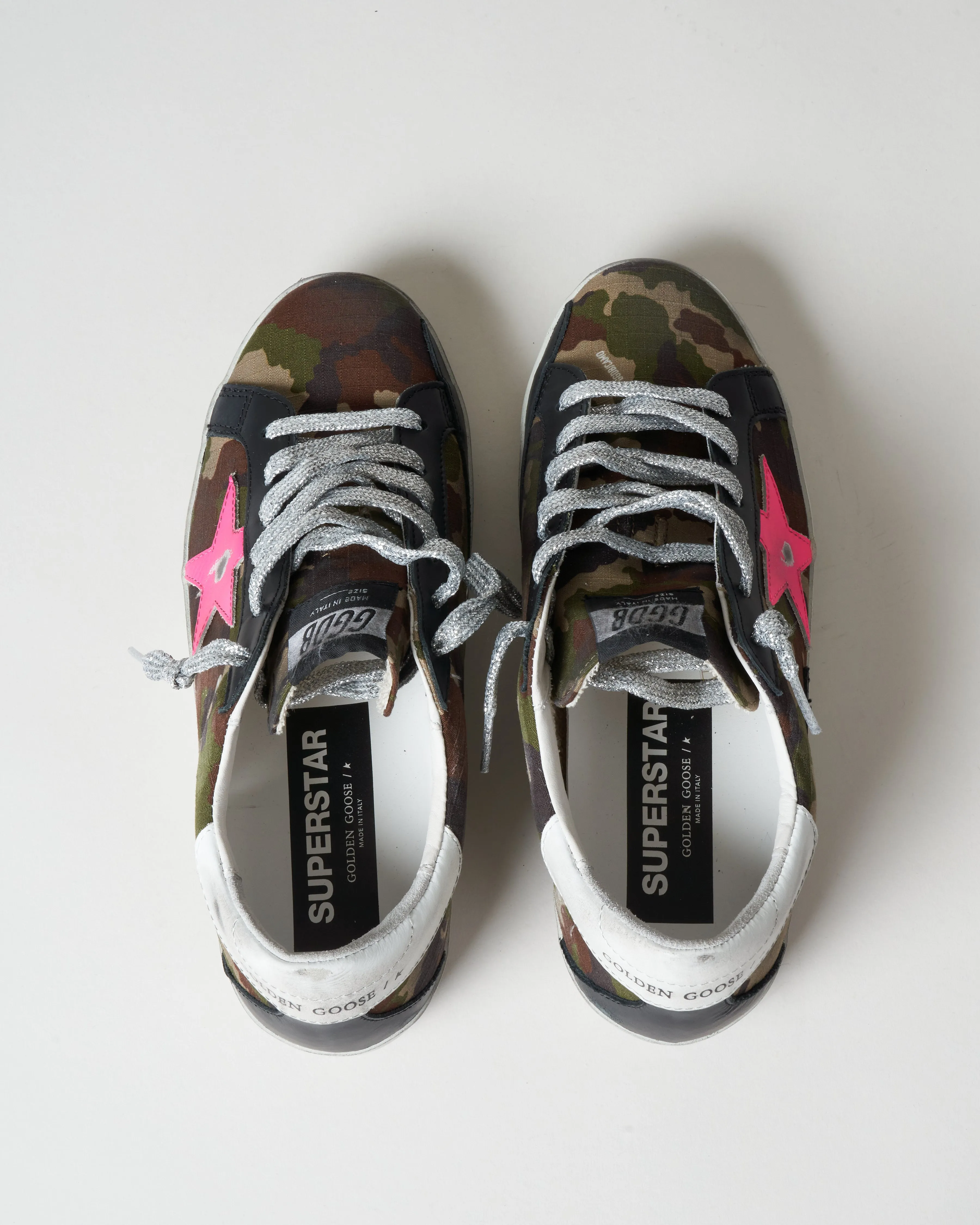 superstar sneaker - green camouflage