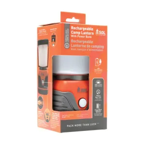 Survive Outdoors Longer SOL Rechargeable Camp Lantern with Power Bank