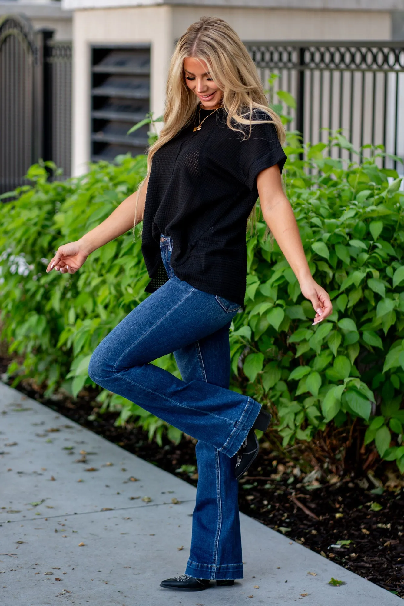 Sustainability High Rise Trouser Fit Boot Cut