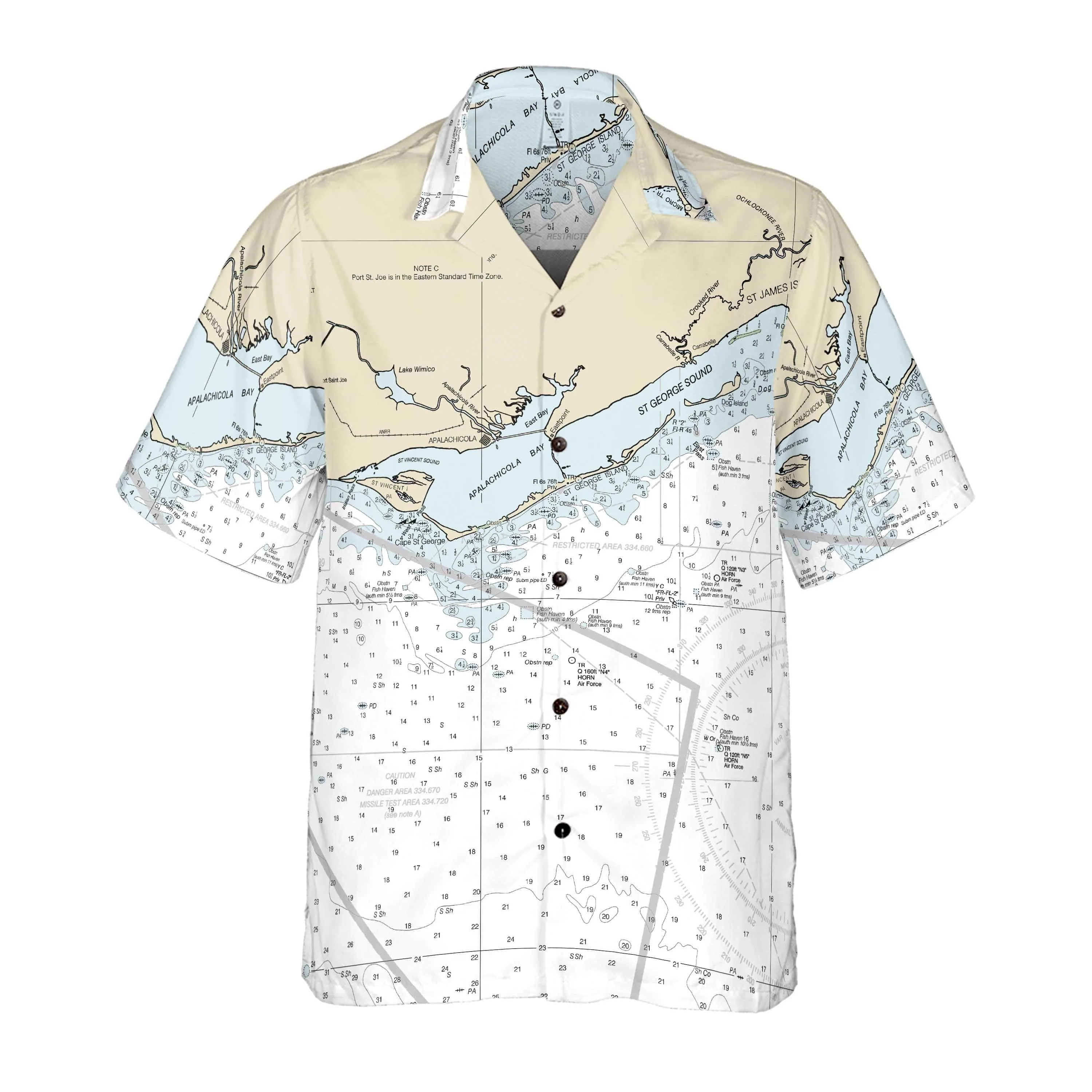 The Apalachicola Bay Coconut Button Camp Shirt