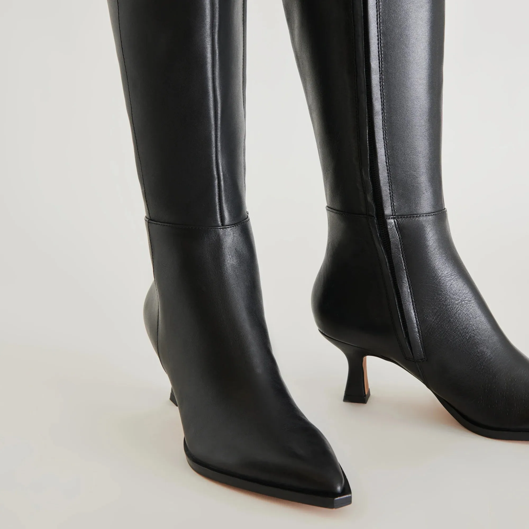 The Auggie Boots by Dolce Vita - Black Leather