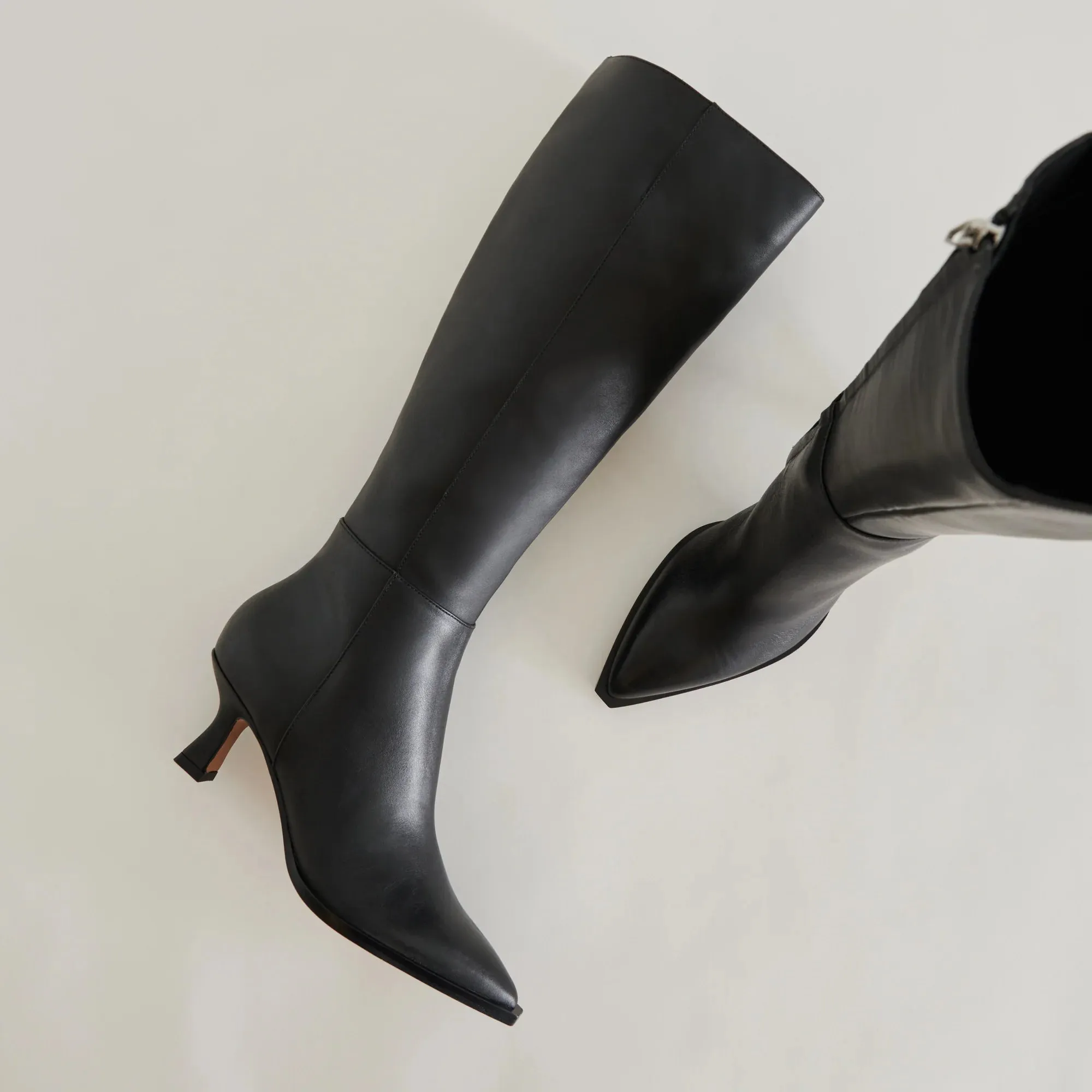 The Auggie Boots by Dolce Vita - Black Leather