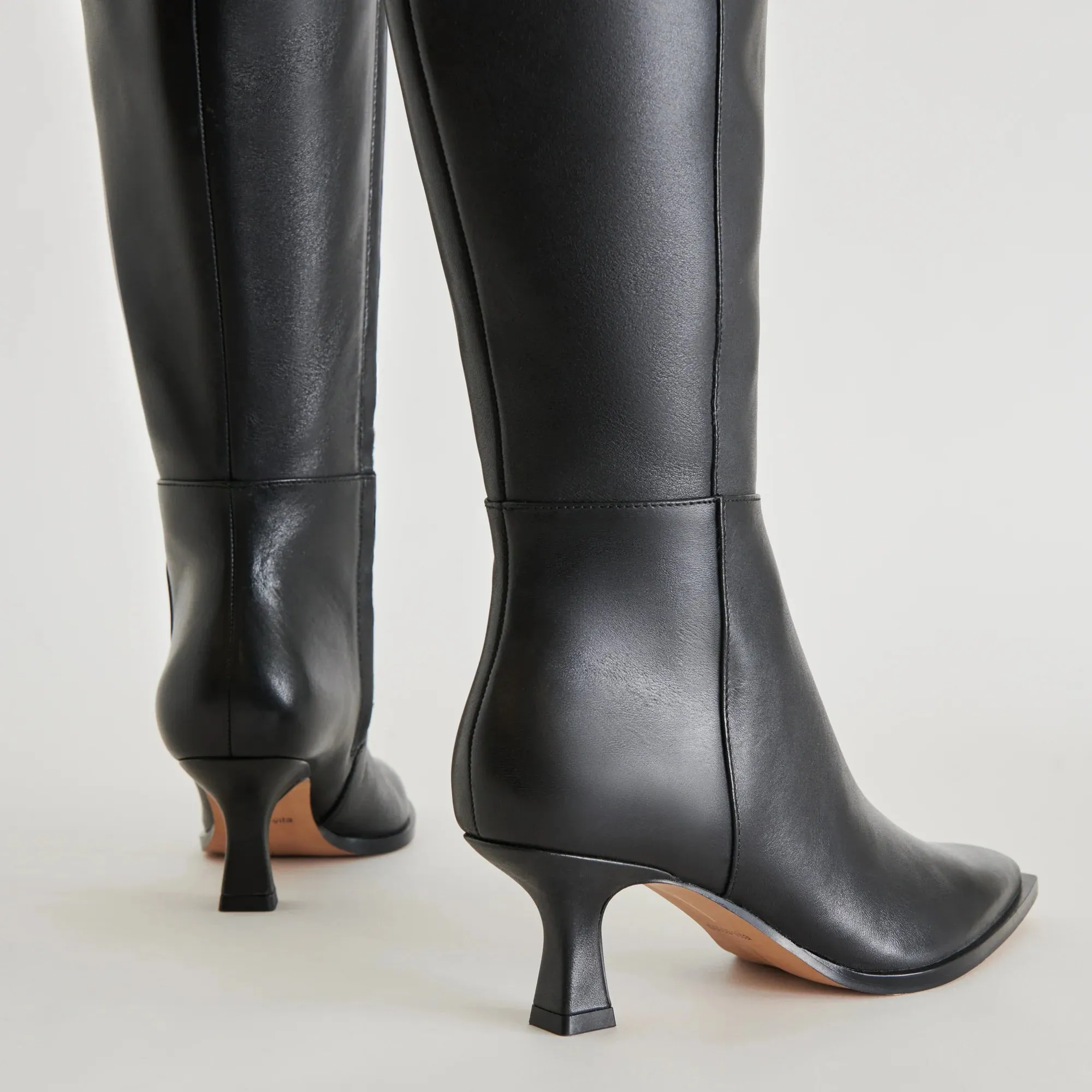 The Auggie Boots by Dolce Vita - Black Leather