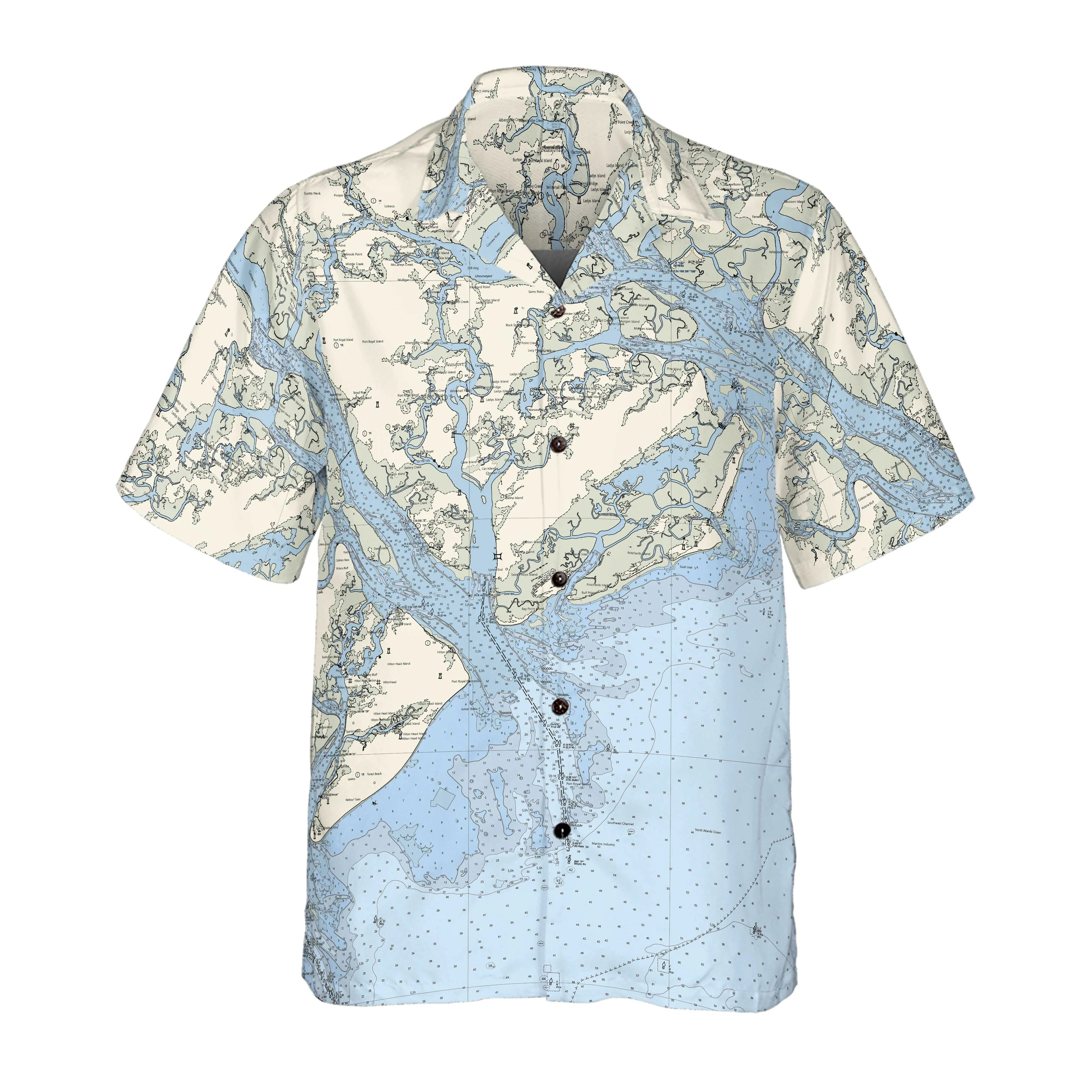 The Beaufort Navigator Coconut Button Camp Shirt