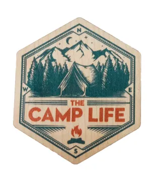 The Camp Life Wood Sticker - Dust City