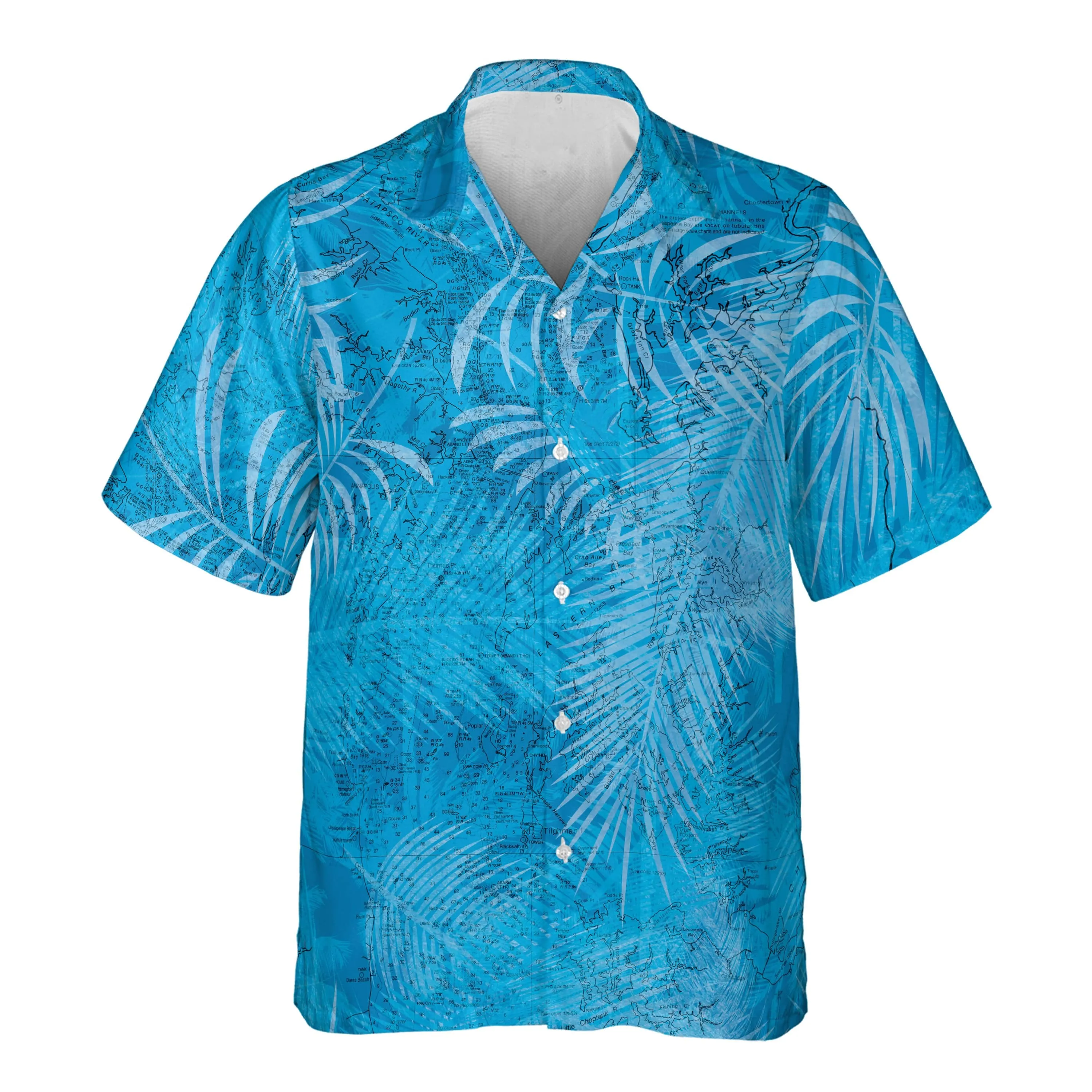 The Chesapeake Bay Blue Ferns Pocket Shirt