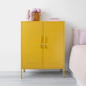The Midi Double Door Locker Cabinet (Mustard)