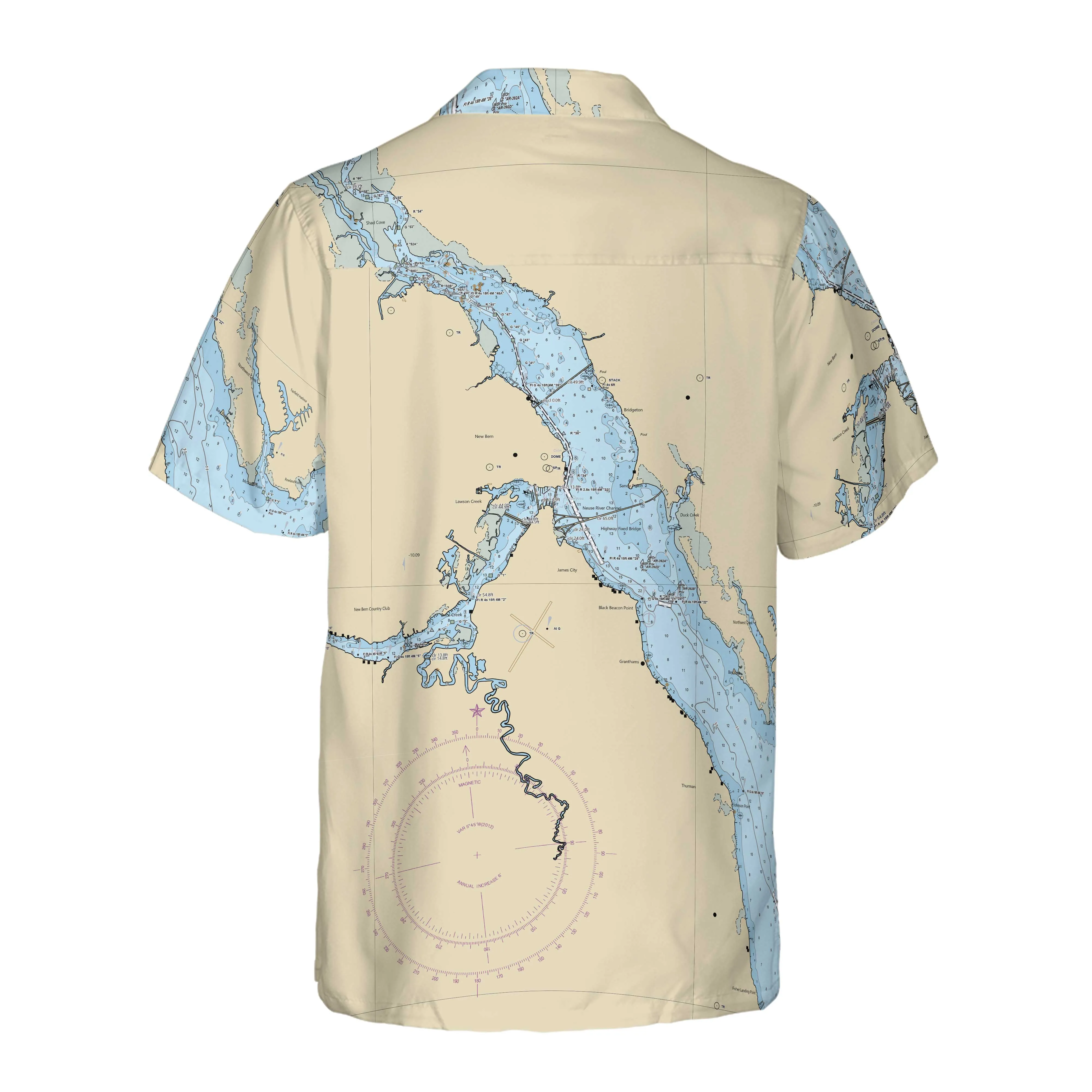 The New Bern Coconut Button Camp Shirt